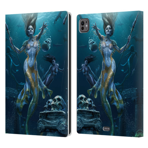 Tom Wood Fantasy Mermaid Hunt Leather Book Wallet Case Cover For Apple iPad Pro 11 M4/M5 2024/2025