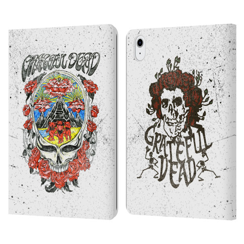 Grateful Dead Trends Rose Leather Book Wallet Case Cover For Apple iPad Air 11 2020/2022/2024/2025