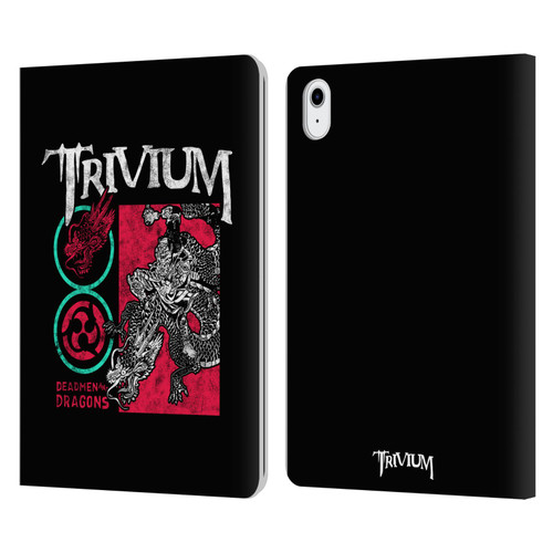 Trivium Graphics Deadmen And Dragons Date Leather Book Wallet Case Cover For Apple iPad Air 11 2020/2022/2024/2025