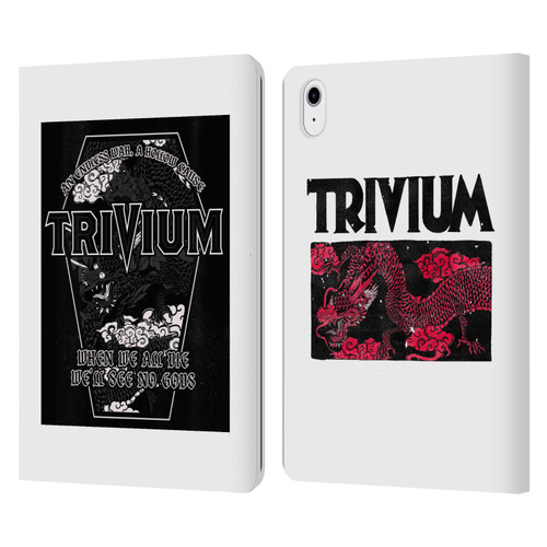 Trivium Graphics Double Dragons Leather Book Wallet Case Cover For Apple iPad Air 11 2020/2022/2024/2025