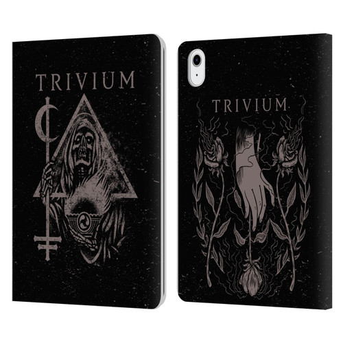 Trivium Graphics Reaper Triangle Leather Book Wallet Case Cover For Apple iPad Air 11 2020/2022/2024/2025