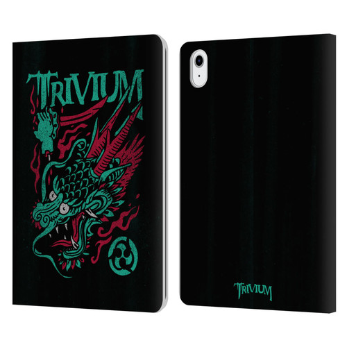 Trivium Graphics Screaming Dragon Leather Book Wallet Case Cover For Apple iPad Air 11 2020/2022/2024/2025