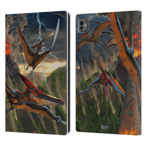 Vincent Hie Key Art Eruption Leather Book Wallet Case Cover For Apple iPad Pro 11 M4/M5 2024/2025