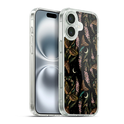 Episodic Drawing Pattern Death Head Pattern Soft Gel Case for Apple iPhone 16 Plus & MagSafe
