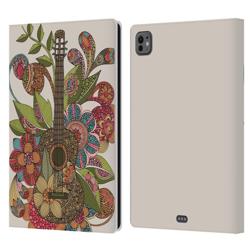 Valentina Bloom Ever Guitar Leather Book Wallet Case Cover For Apple iPad Pro 11 M4/M5 2024/2025