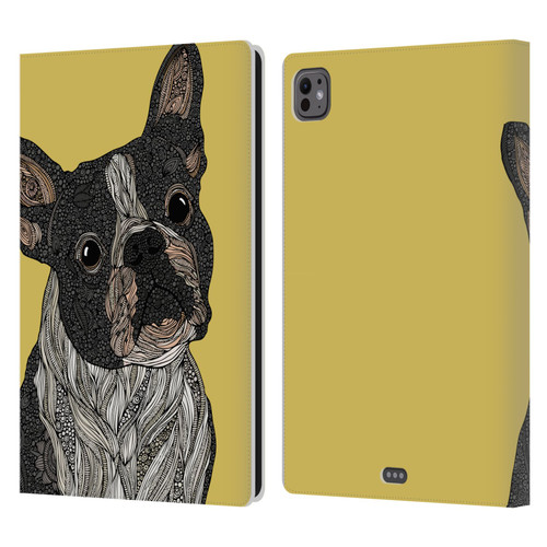Valentina Dogs French Bulldog Leather Book Wallet Case Cover For Apple iPad Pro 11 M4/M5 2024/2025