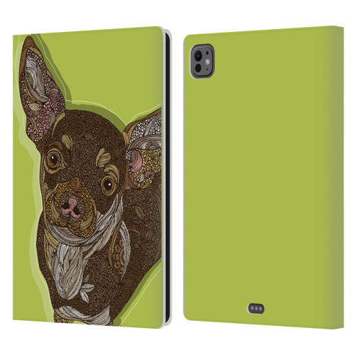 Valentina Dogs Chihuahua Leather Book Wallet Case Cover For Apple iPad Pro 11 M4/M5 2024/2025