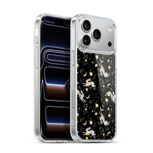 Episodic Drawing Pattern Bunny Night Soft Gel Case for Apple iPhone 17 Pro Max