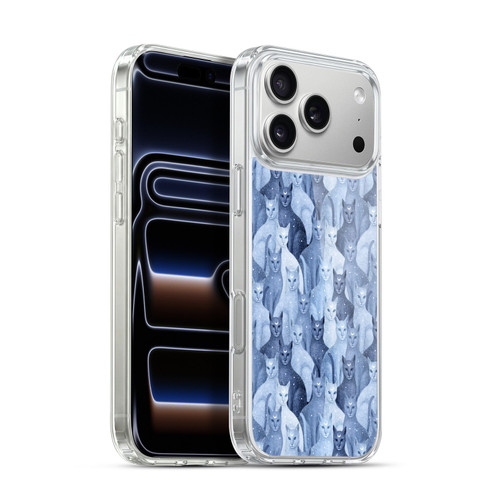 Episodic Drawing Pattern Cats Soft Gel Case for Apple iPhone 17 Pro Max