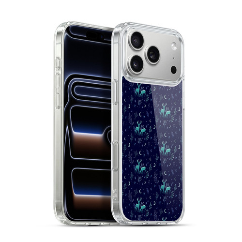 Episodic Drawing Pattern Deers In The Moonlight Soft Gel Case for Apple iPhone 17 Pro Max