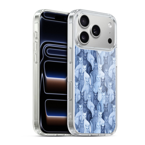 Episodic Drawing Pattern Cats Soft Gel Case for Apple iPhone 17 Pro