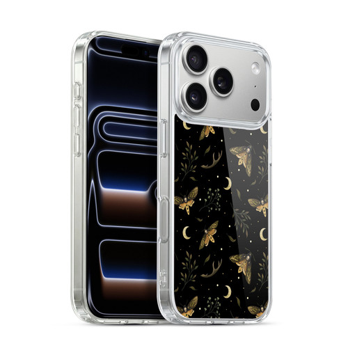 Episodic Drawing Pattern Death Head Moth Soft Gel Case for Apple iPhone 17 Pro