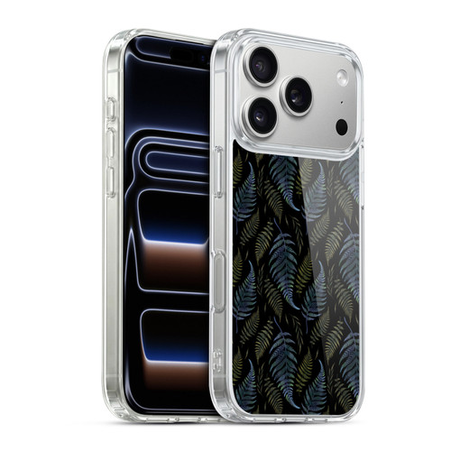 Episodic Drawing Pattern Leaves Soft Gel Case for Apple iPhone 17 Pro