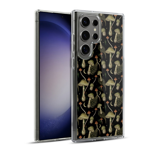 Episodic Drawing Pattern Death Cap Soft Gel Case for Samsung Galaxy S23 Ultra 5G & MagSafe