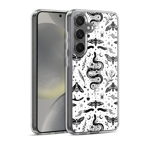 Episodic Drawing Pattern Flash Tattoo Soft Gel Case for Samsung Galaxy S24 5G & MagSafe