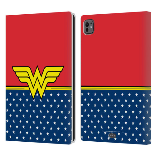 Wonder Woman DC Comics Logos Costume Leather Book Wallet Case Cover For Apple iPad Pro 11 M4/M5 2024/2025