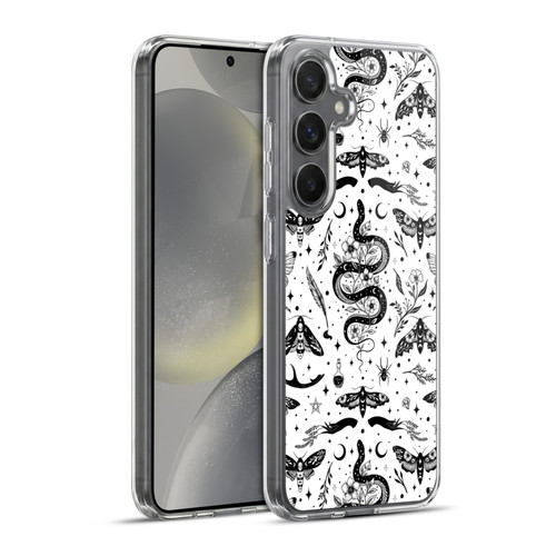 Episodic Drawing Pattern Flash Tattoo Soft Gel Case for Samsung Galaxy S24+ 5G & MagSafe