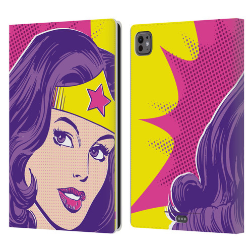 Wonder Woman DC Comics Vintage Art Pop Art Leather Book Wallet Case Cover For Apple iPad Pro 11 M4/M5 2024/2025