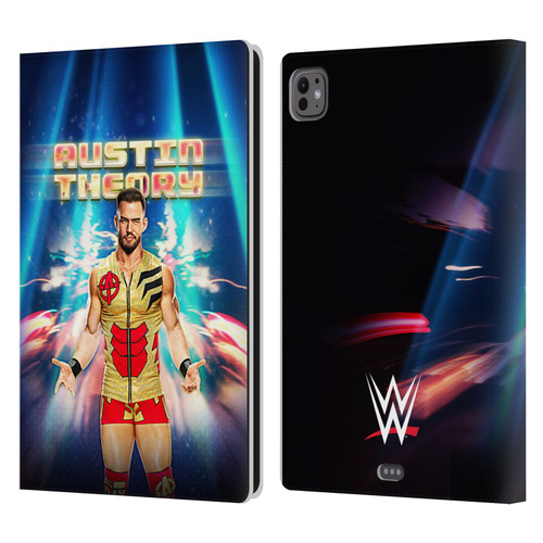 WWE Austin Theory Portrait Leather Book Wallet Case Cover For Apple iPad Pro 11 M4/M5 2024/2025