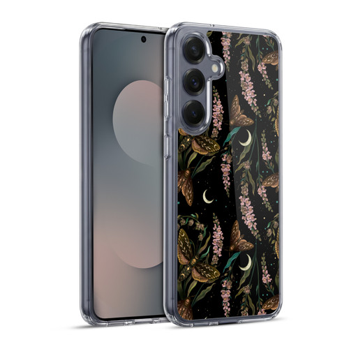 Episodic Drawing Pattern Death Head Pattern Soft Gel Case for Samsung Galaxy S25+ & MagSafe