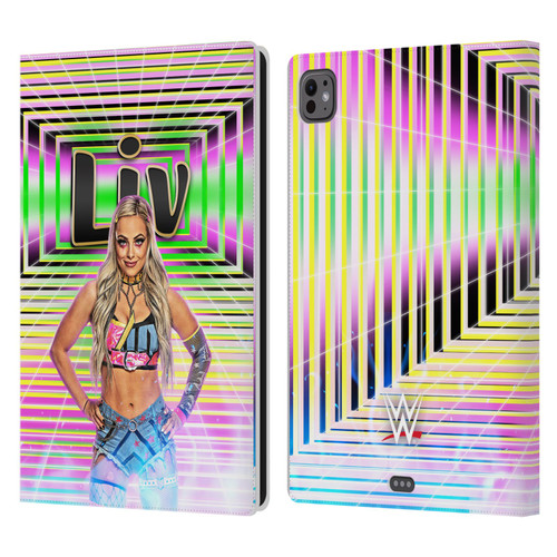 WWE Liv Morgan Portrait Leather Book Wallet Case Cover For Apple iPad Pro 11 M4/M5 2024/2025