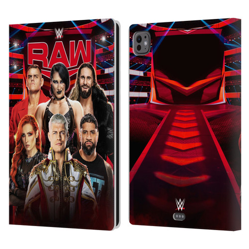 WWE Pay-Per-View Superstars 2024 Raw Leather Book Wallet Case Cover For Apple iPad Pro 11 M4/M5 2024/2025