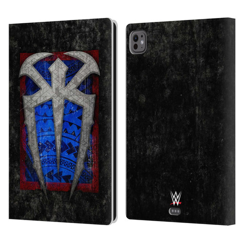 WWE Roman Reigns Distressed Logo Leather Book Wallet Case Cover For Apple iPad Pro 11 M4/M5 2024/2025