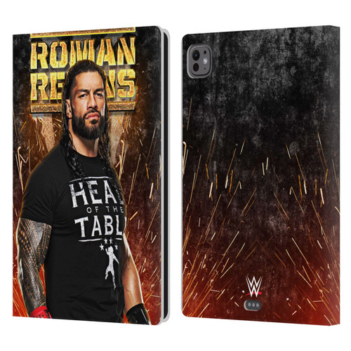 WWE Roman Reigns Grunge Leather Book Wallet Case Cover For Apple iPad Pro 11 M4/M5 2024/2025