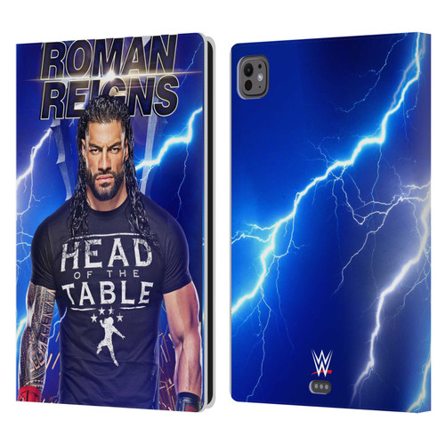 WWE Roman Reigns Lightning Leather Book Wallet Case Cover For Apple iPad Pro 11 M4/M5 2024/2025