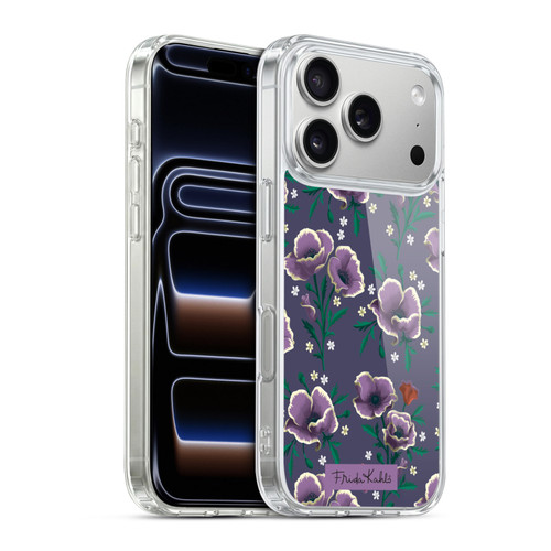 Frida Kahlo Flowers Purple Soft Gel Case for Apple iPhone 17 Pro