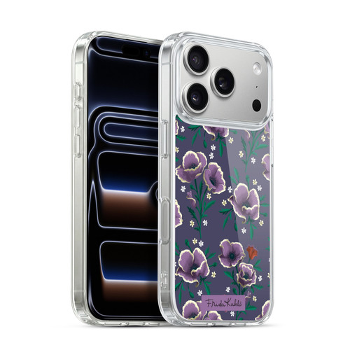 Frida Kahlo Flowers Purple Soft Gel Case for Apple iPhone 17 Pro