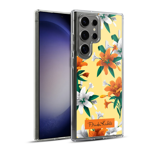 Frida Kahlo Flowers Orange Lilies Soft Gel Case for Samsung Galaxy S23 Ultra 5G & MagSafe