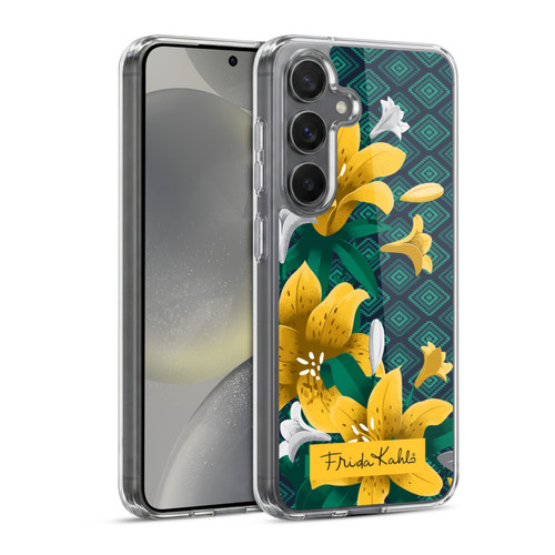 Frida Kahlo Flowers Yellow Lilies Soft Gel Case for Samsung Galaxy S24 5G & MagSafe