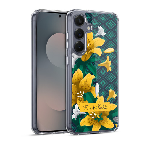 Frida Kahlo Flowers Yellow Lilies Soft Gel Case for Samsung Galaxy S25 & MagSafe