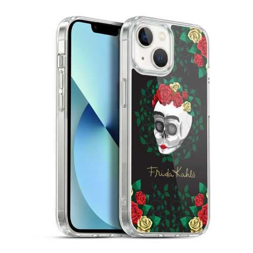 Frida Kahlo Roses Skull Bloom Soft Gel Case for Apple iPhone 13