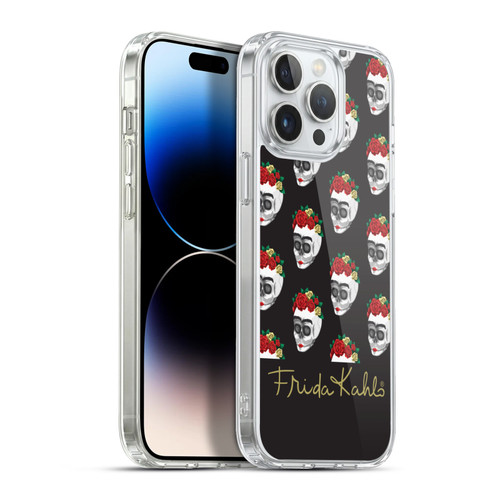 Frida Kahlo Roses Skull Pattern Soft Gel Case for Apple iPhone 13 Pro Max & MagSafe