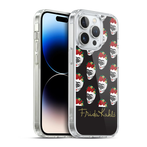 Frida Kahlo Roses Skull Pattern Soft Gel Case for Apple iPhone 13 Pro & MagSafe