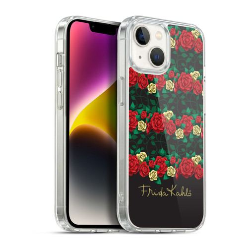 Frida Kahlo Roses Stripes Soft Gel Case for Apple iPhone 14