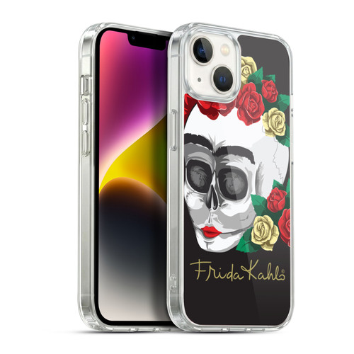 Frida Kahlo Roses Skull Soft Gel Case for Apple iPhone 14 Plus & MagSafe