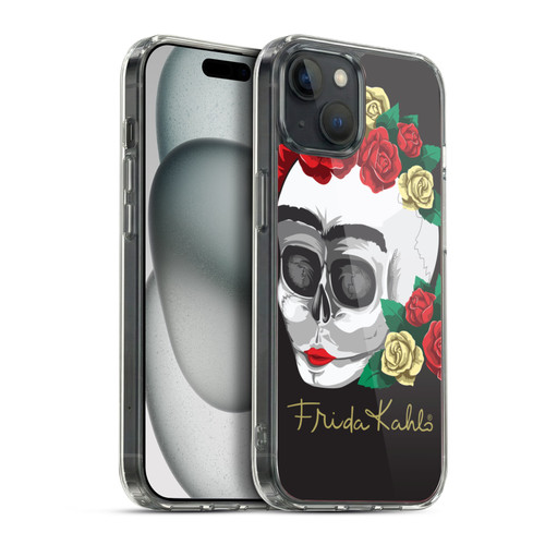 Frida Kahlo Roses Skull Soft Gel Case for Apple iPhone 15 Plus & MagSafe