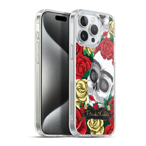 Frida Kahlo Roses Pair Skull Soft Gel Case for Apple iPhone 15 Pro Max & MagSafe