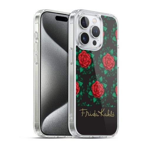 Frida Kahlo Roses Leafy Soft Gel Case for Apple iPhone 15 Pro & MagSafe
