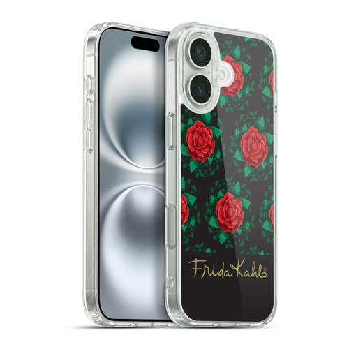 Frida Kahlo Roses Leafy Soft Gel Case for Apple iPhone 16 Plus & MagSafe