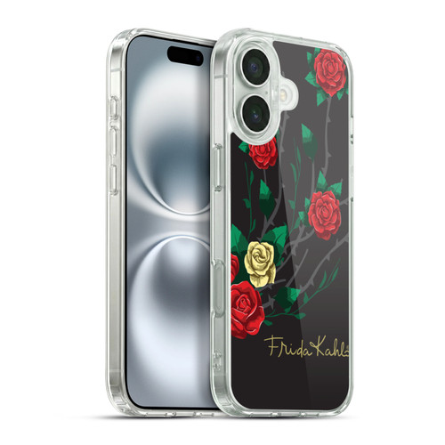 Frida Kahlo Roses Shrub Soft Gel Case for Apple iPhone 16 Plus & MagSafe