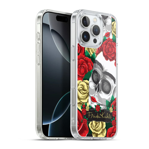 Frida Kahlo Roses Pair Skull Soft Gel Case for Apple iPhone 16 Pro Max & MagSafe