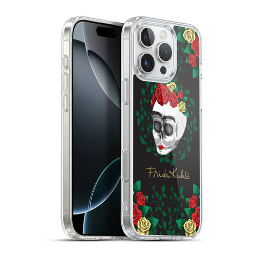 Frida Kahlo Roses Skull Bloom Soft Gel Case for Apple iPhone 16 Pro Max & MagSafe