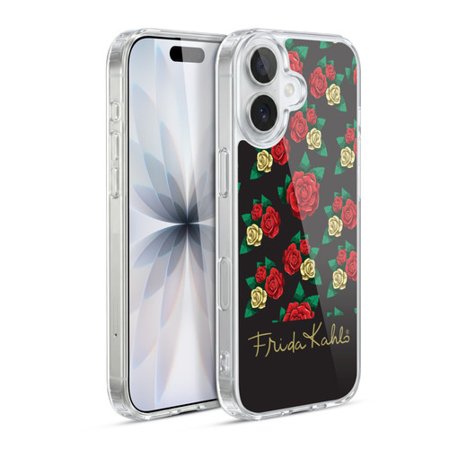 Frida Kahlo Roses Pattern Soft Gel Case for Apple iPhone 17