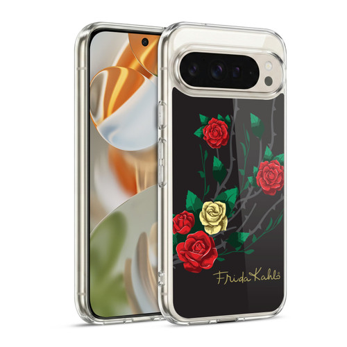 Frida Kahlo Roses Shrub Soft Gel Case for Google Pixel 9 / Pixel 9 Pro