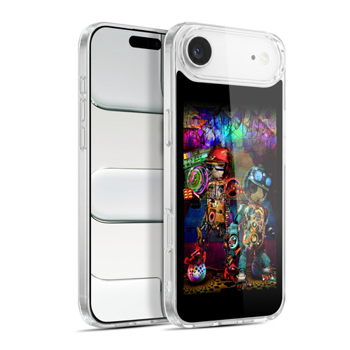 Jumbie Art Visionary Boombox Robots Soft Gel Case for Apple iPhone 17 Air
