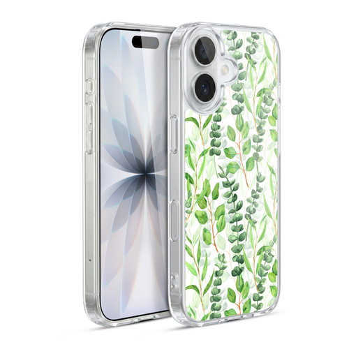 Katerina Kirilova Fruits & Foliage Patterns Eucalyptus Mix Soft Gel Case for Apple iPhone 17